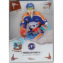2019/20 OFS Chance liga Miroslav Kukla #144 1/1 Leather paralel Expo Pard.