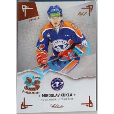 2019/20 OFS Chance liga Miroslav Kukla #144 1/1 Leather paralel Expo Pard.