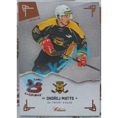 2019/20 OFS Chance liga Ondřej Matýs #295 x/6 Expo Pard.