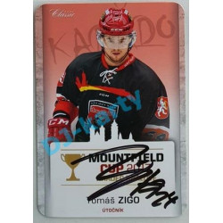 2017 OFS Mountfield Cup Tomáš Zigo #17 2/10 Autograph Die Cut