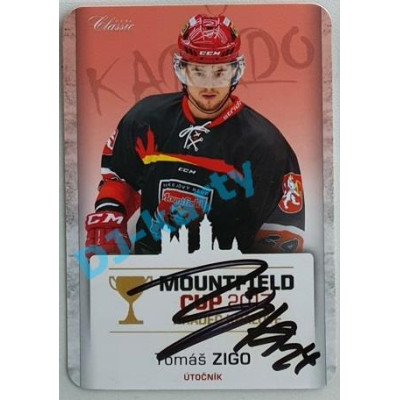 2017 OFS Mountfield Cup Tomáš Zigo #17 2/10 Autograph Die Cut