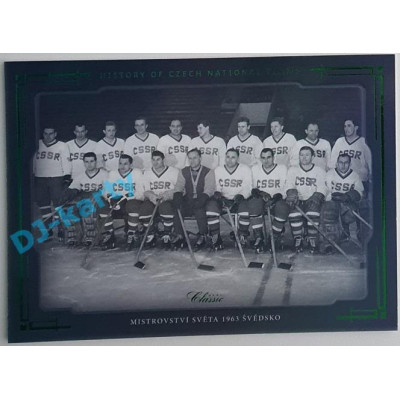 2021/22 OFS The Final Series Mistrovství světa 1963 Švédsko #HCNT-21 02/20 History of Czech National Teams Emerald