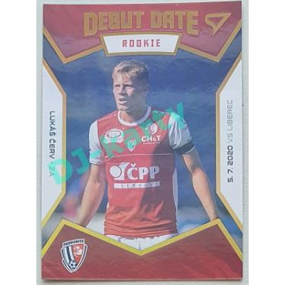2021/22 Sportzoo Fortuna Liga 2. série #DR14 Lukáš Červ DEBUT DATE ROOKIE LIMITED xx/199