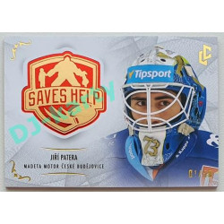 2021/22 Legendary Cards SAVES HELP MEMORABILIA SERIES #SH-029 Jiří Patera Red xx/50