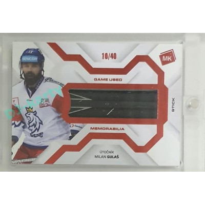 2021/22 MK reprezentace #GUM-4 Milan Gulaš Game Used Memorabilia RED 10/40