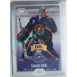 2022/23 Goal Cards Chance Liga 1. série #059 Tomáš Král Expo Pard. Silver 1 of 3