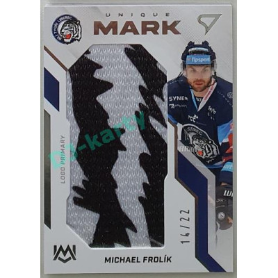 2022/23 Sportzoo ELH 1. série #UM-MF Michael Frolík Unique Mark 14/22