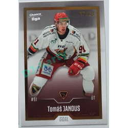 2022/23 Goal Cards Chance Liga 1. série #058 Tomáš Jandus Gold 17/23