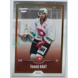 2022/23 Goal Cards Chance Liga 1. série #152 Tomáš Kaut Gold 17/23