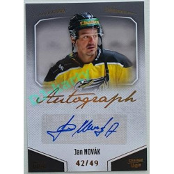 2022/23 Goal Cards Chance Liga 2. série #98 Jan Novák Autograph xx/49