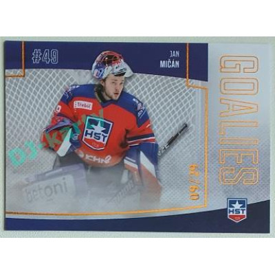 2022/23 Goal Cards Chance Liga 2. série #G-27 Jan Mičán Goalies Parallel xx/29