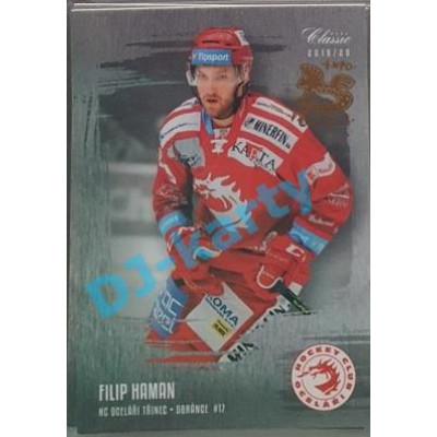 2019/20 OFS Filip Haman #340 xx/12 Silver Rainbow Expo Pard.