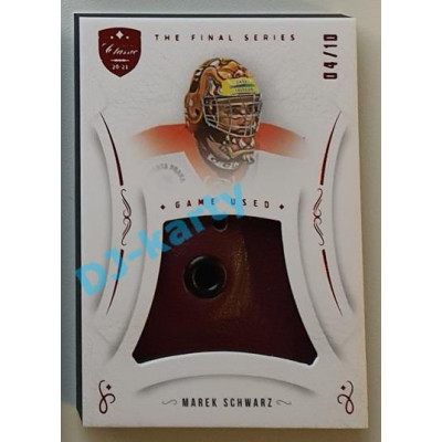2021/22 OFS The Final Series Marek Schwarz #MEM-MS 04/10 Game Used Red