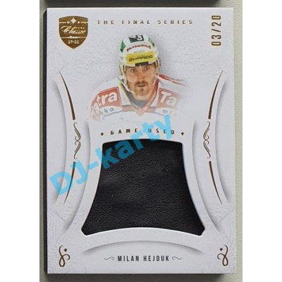 2021/22 OFS The Final Series Milan Hejduk #MEM-MH 03/20 Game Used Gold