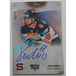 2021/22 OFS The Final Series Andrej Kudrna #FL-AKU 13/15 Bonus Signature Foreign Legion