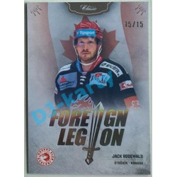 2020/21 OFS 2. série Jack Rodewald #FL-JRW 15/15 Foreign Legion Neon Rainbow