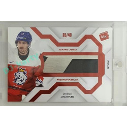 2021/22 MK reprezentace #GUM-2 Jakub Flek Game Used Memorabilia RED 35/40