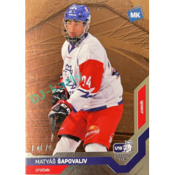2021/22 MK reprezentace #073 Matyáš Šapovaliv U18 Bronze 1 of 70