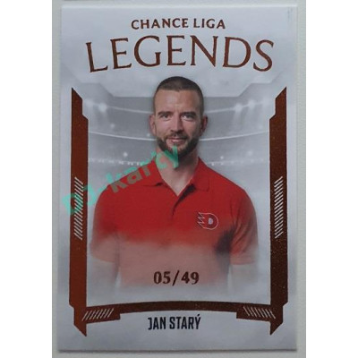 2022/23 Goal Cards Chance Liga 1. série #LL-15 Jan Starý Legends Parallel 05/49