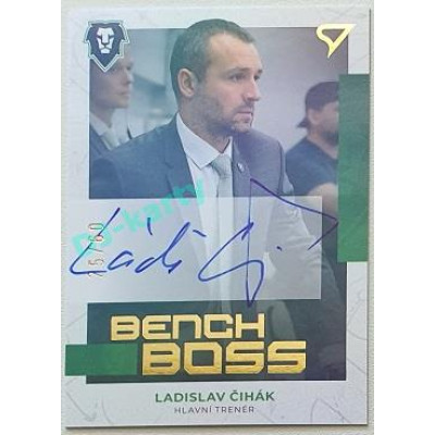 2022/23 Sportzoo ELH 2. série #BBS-LC Ladislav Čihák Bench Boss Auto xx/60
