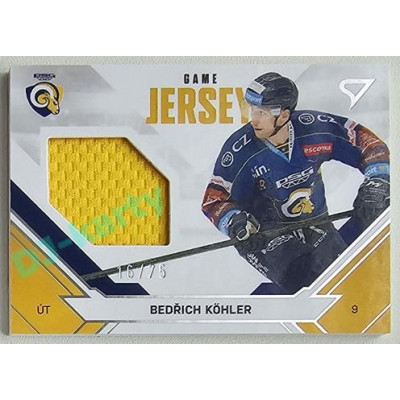 2021/22 Sportzoo TIPSPORT ELH 2. série #JS-BK Bedřich Köhler Game Jersey 16/75