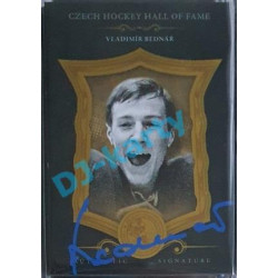 2020 OFS Síň slávy českého hokeje Vladimír Bednář #SSCH-VBE 15/20 Black Authentic Signature Blue