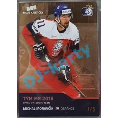 2020 MK reprezentace Michal Moravčík #52 1/5 Gold Czech Expo