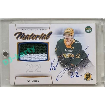 2023/24 Goal cards Chance Liga 1. série #GUM-04 Vít Jonák Game Used Material Auto PROMO /2