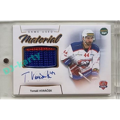 2023/24 Goal cards Chance Liga 1. série #GUM-10 Tomáš Voráček Game Used Material Auto PROMO /2
