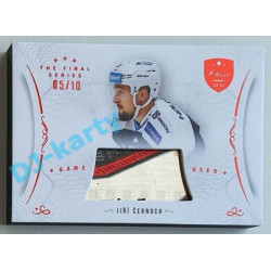2021/22 OFS The Final Series Jiří Černoch #STI-CEJ 05/10 Game Used Stick Red