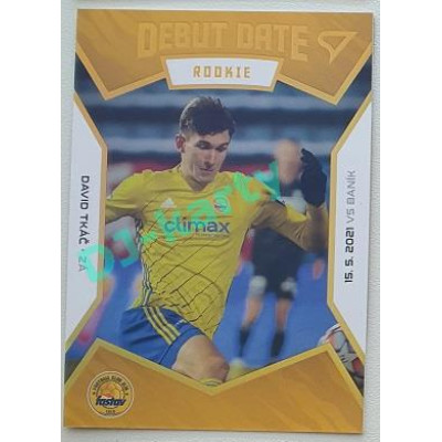 2021/22 Sportzoo Fortuna Liga 2. série #DR11 David Tkáč DEBUT DATE ROOKIE LIMITED xx/199
