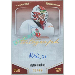 2022/23 Goal Cards Chance Liga 1. série #A-61 Vojtěch Nečas Autograph 33/49