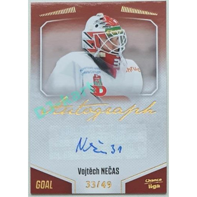 2022/23 Goal Cards Chance Liga 1. série #A-61 Vojtěch Nečas Autograph 33/49