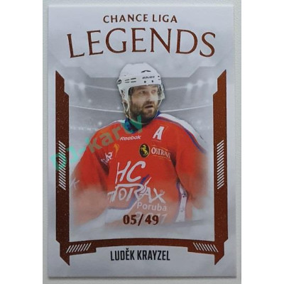 2022/23 Goal Cards Chance Liga 1. série #LL-16 Luděk Krayzel Legends Parallel 05/49