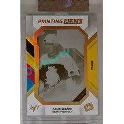 2023 MK The Gamers #PP-DŠ David Špaček 2022 Draft Prospects Printing Plate 1/1 Yellow