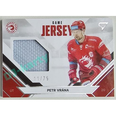 2021/22 Sportzoo TIPSPORT ELH 2. série #JS-PV Petr Vrána Game Jersey 11/75