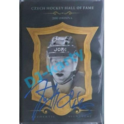2020 OFS Síň slávy českého hokeje Jiří Hrdina #SSCH-JHD 15/20 Black Authentic Signature Blue