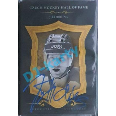 2020 OFS Síň slávy českého hokeje Jiří Hrdina #SSCH-JHD 15/20 Black Authentic Signature Blue
