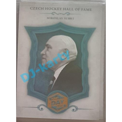 2020 OFS Síň slávy českého hokeje Miroslav Šubrt #SSCH-015 First Day of Issue Rainbow