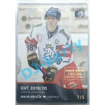 2020 MK reprezentace Jakub Krejčík #18 2/5 Silver Czech Expo