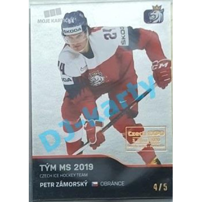 2020 MK reprezentace Petr Zámorský #54 3/5 Gold Czech Expo