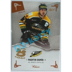 2019/20 OFS Chance liga Martin Osmík #307 1/1 Leather paralel Expo Pard.