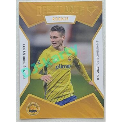 2021/22 Sportzoo Fortuna Liga 2. série #DR10 Lukáš Hrdlička DEBUT DATE ROOKIE LIMITED xx/199