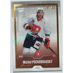 2022/23 Goal Cards Chance Liga 1. série #156 Michal Pochobradský Gold 17/23
