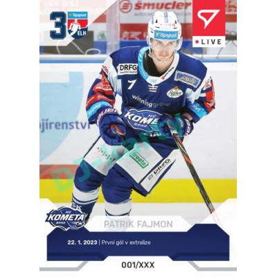 2022/23 Sportzoo ELH LIVE #L-075 Patrik Fajmon xx/43
