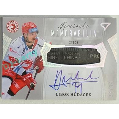 2022/23 Sportzoo ELH 2. série #SM-LH Libor Hudáček Spectacle Memorabilia 26/35