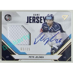 2021/22 Sportzoo TIPSPORT ELH 2. série #JS-PJ Petr Jelínek Game Jersey  Auto 03/25