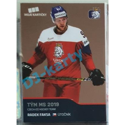 2020 MK reprezentace Radek Faksa Tým MS 2019 #70 Red Promo