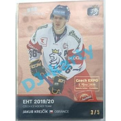 2020 MK reprezentace Jakub Krejčík #18 3/5 Red Czech Expo