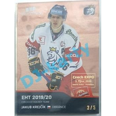 2020 MK reprezentace Jakub Krejčík #18 3/5 Red Czech Expo